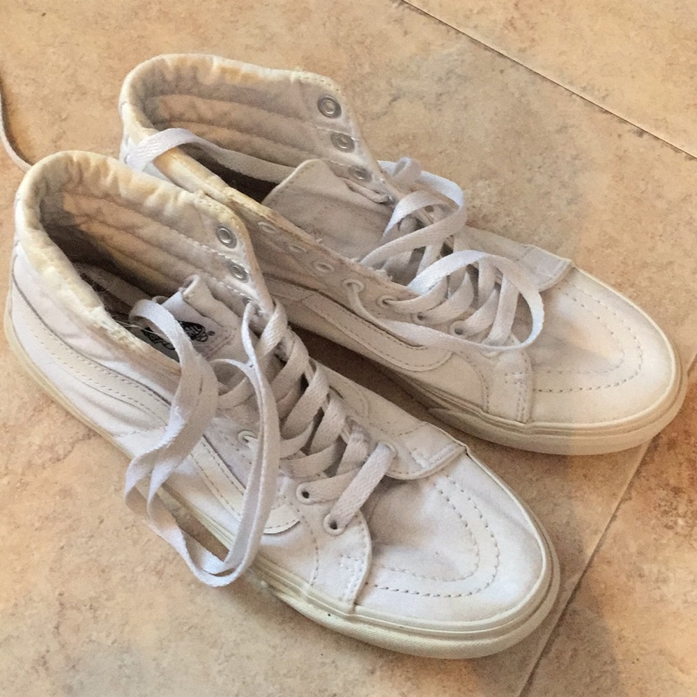 White High Top Vans